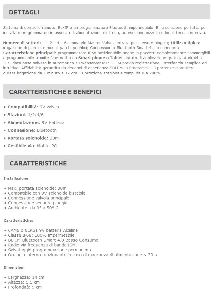 CENTR.BLUETOOTH 1STAZ BATT