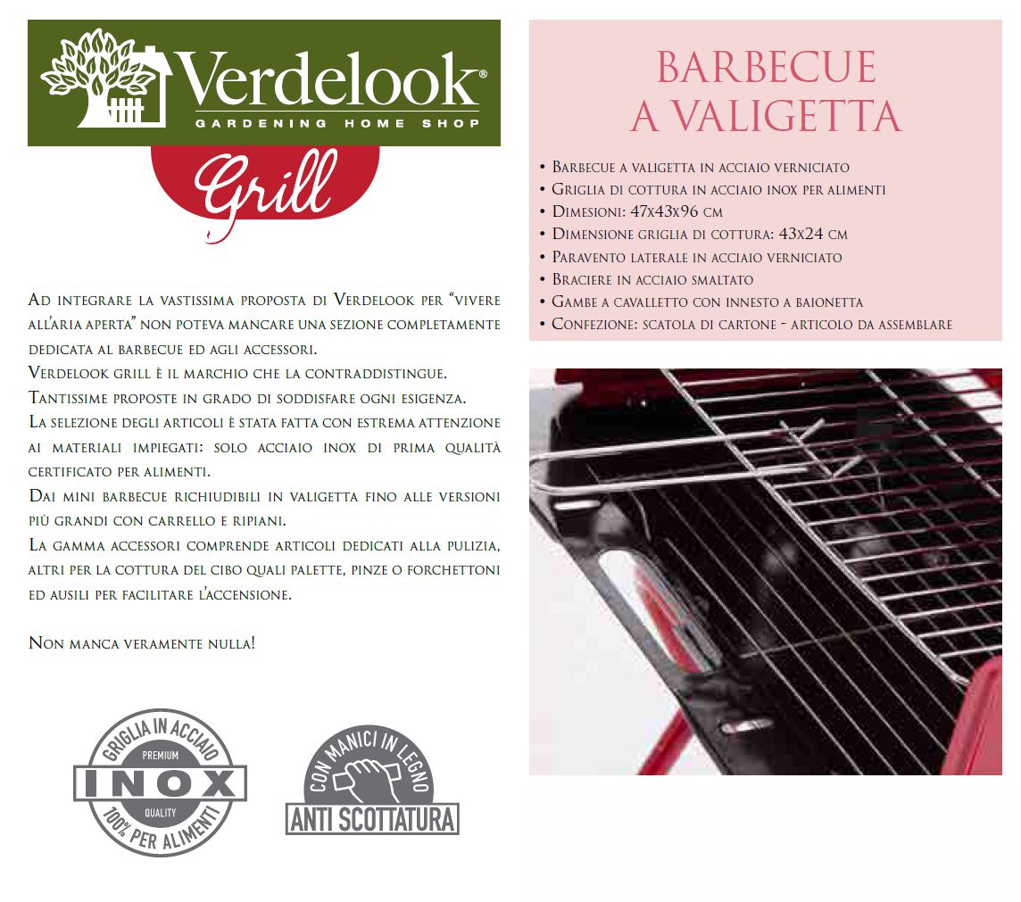 BARBECUE VALIG GRIGL INOX 
