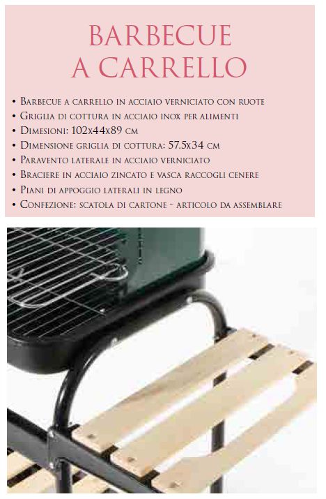 BARBECUE A CARREL102x44x89