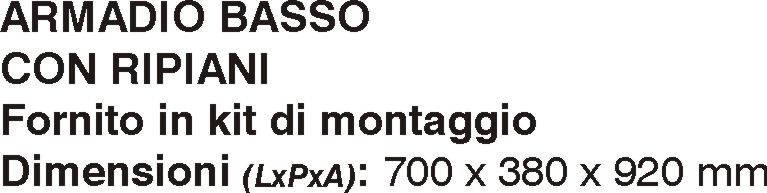 ARMADIO BASSO RES 70X39X92