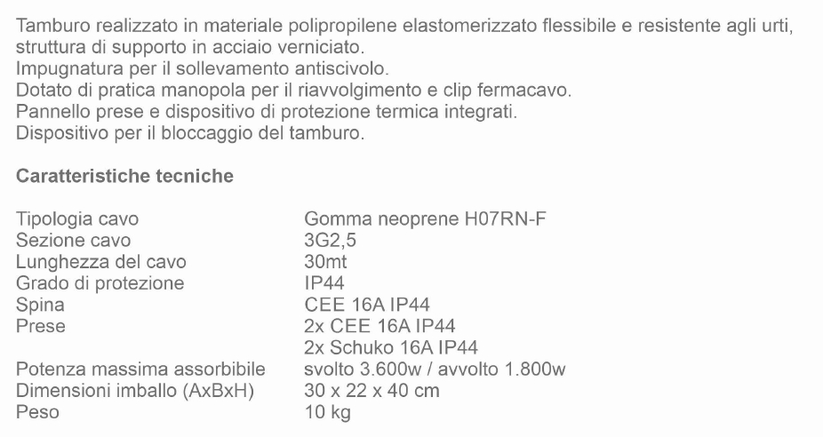 AVVOL 30M 16A 2CE+2SH IP44