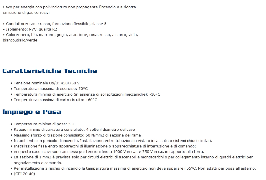 CAVO UNIP 1x2,5 GIA/VE 100