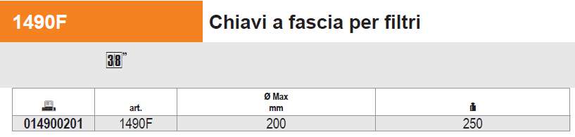 1490F CHIAVE A FASCIA diametro 200