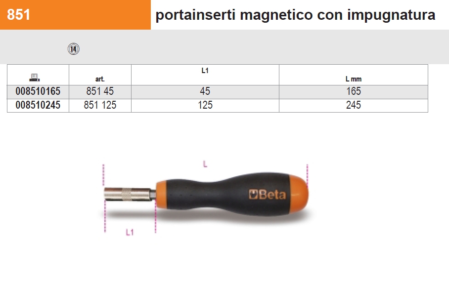 851 PORTAIN MAGNET 1/4 125