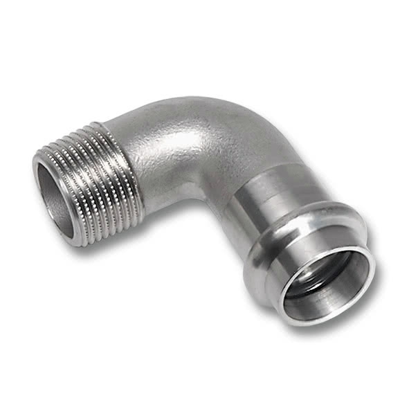 GOMITO INOX 90?  M1/2 xF18