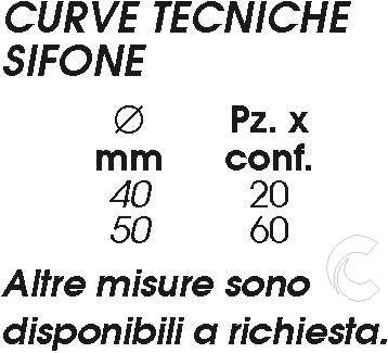 CURVA TECNICA SIFONE    40