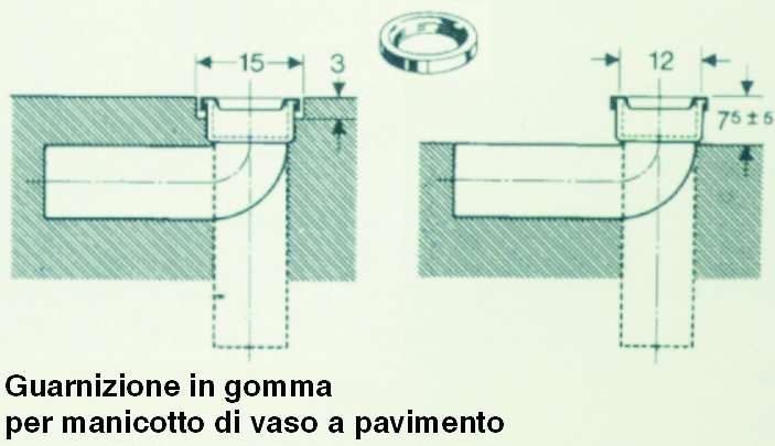 GUARNIZIONE GOMMA WC      