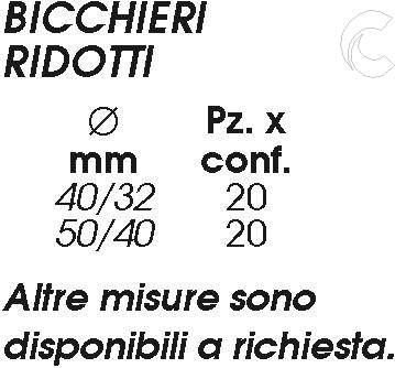 BICCHIERE RIDOTTO M40XF32 