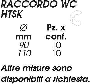 ATTACCO WC RIGIDO DIR. 110