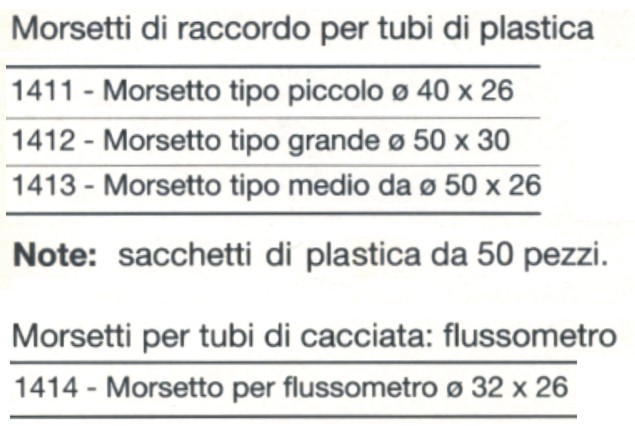 MORSETTO GOMMA diametro 40x26-32  