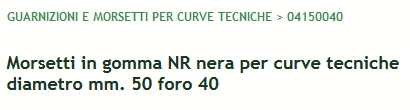 MORSETTO X CURV TECN 50X40
