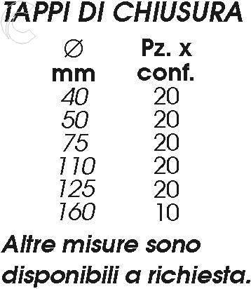 TAPPO CHIUSURA diametro  40       