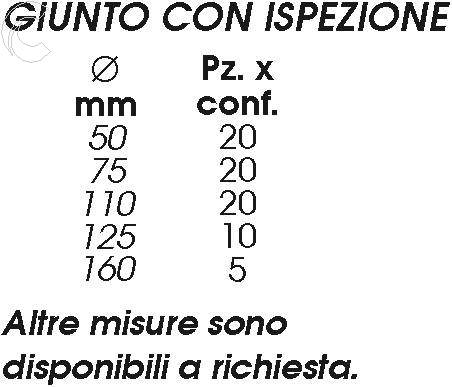 GIUNTO C/ISPEZIONE diametro  75   