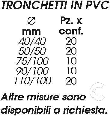 RIDUZIONE PVC F110 M100   