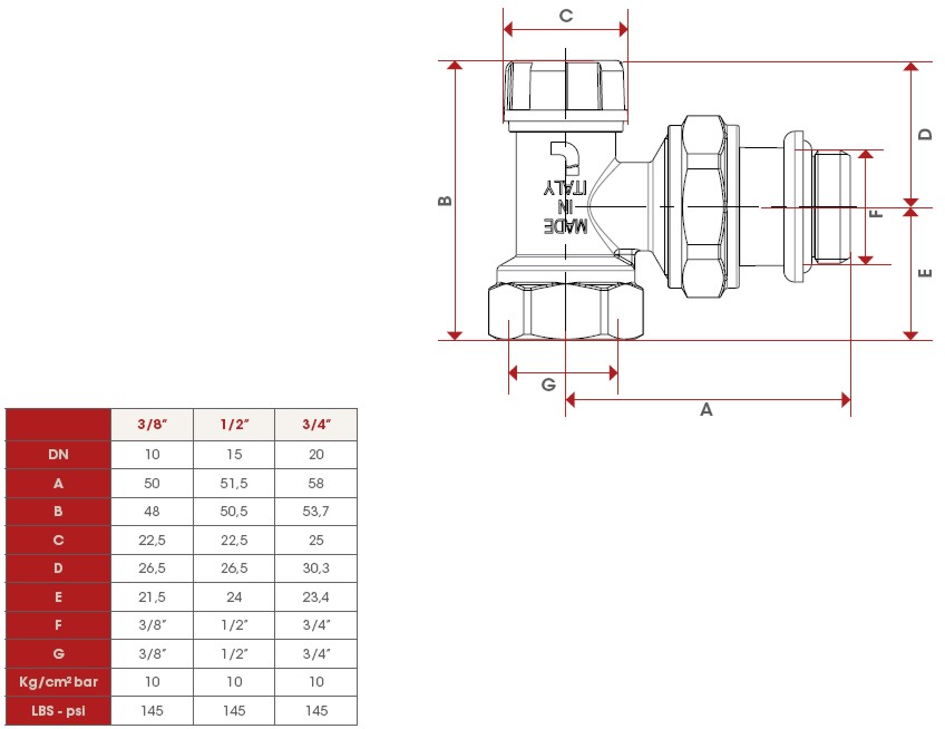 DETENTORE SQUA FER 3/8    