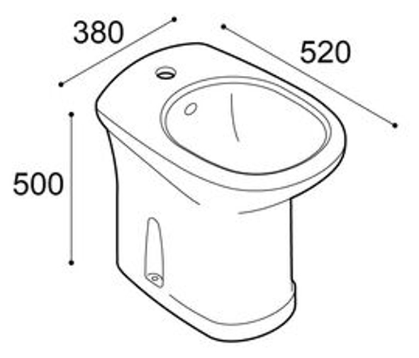 BIDET CASUAL    38X52XH50 