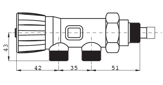 VALV.MONOTUBO MAN. 1/2x3/4