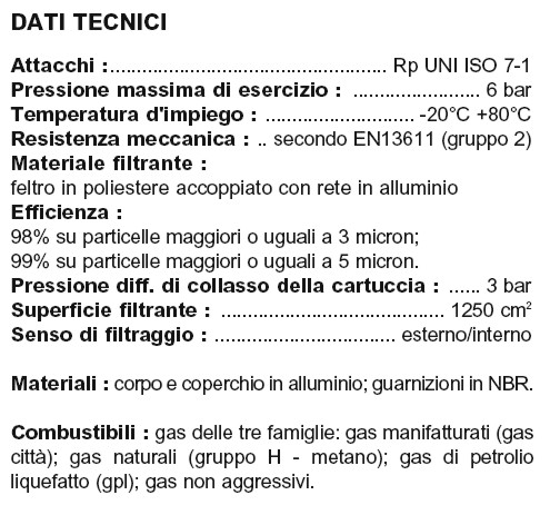 FILTRO GAS 5 MICRON 1"    