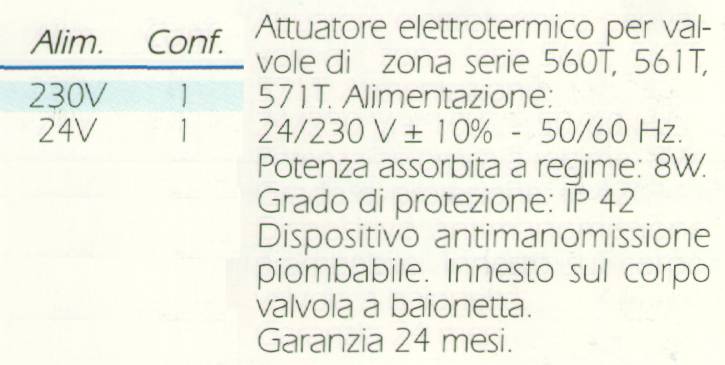TESTINA ELETTROTERMICA 24V