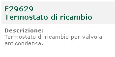 TERMOSTATO RICAMB 55? 9KV 
