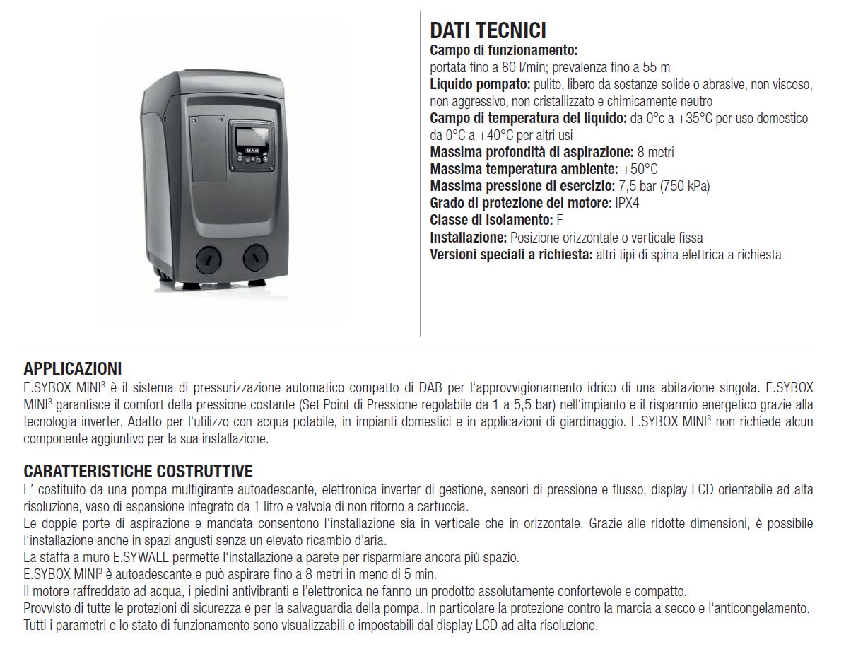 E.SYBOX MINI3 SIST.PRESSUR