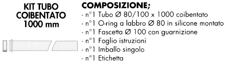 KIT TUBO COIB. 1000 mm    