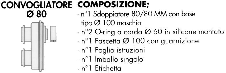 CONVOGLIATORE diametro 80         