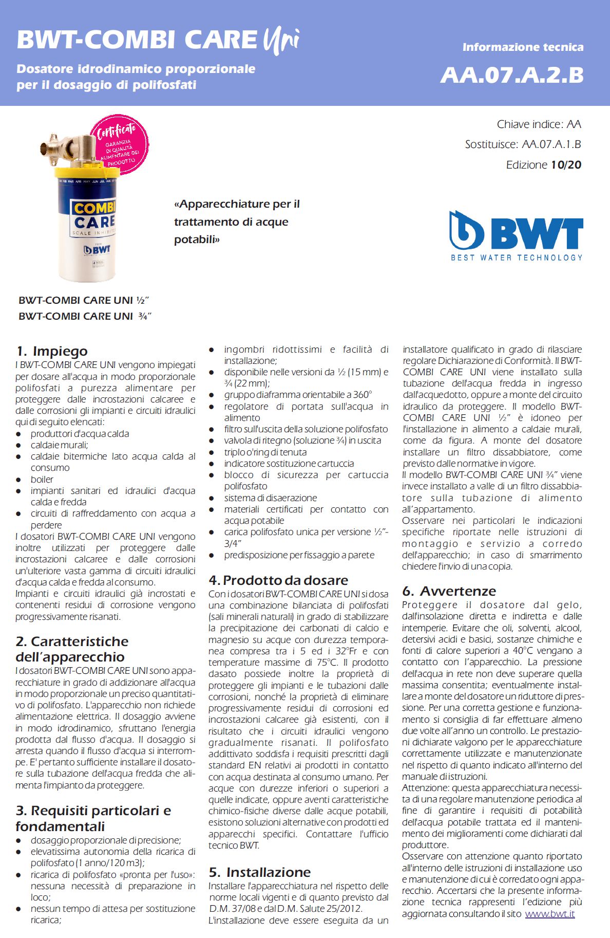 DOSATORE COMBI-CARE 1/2   