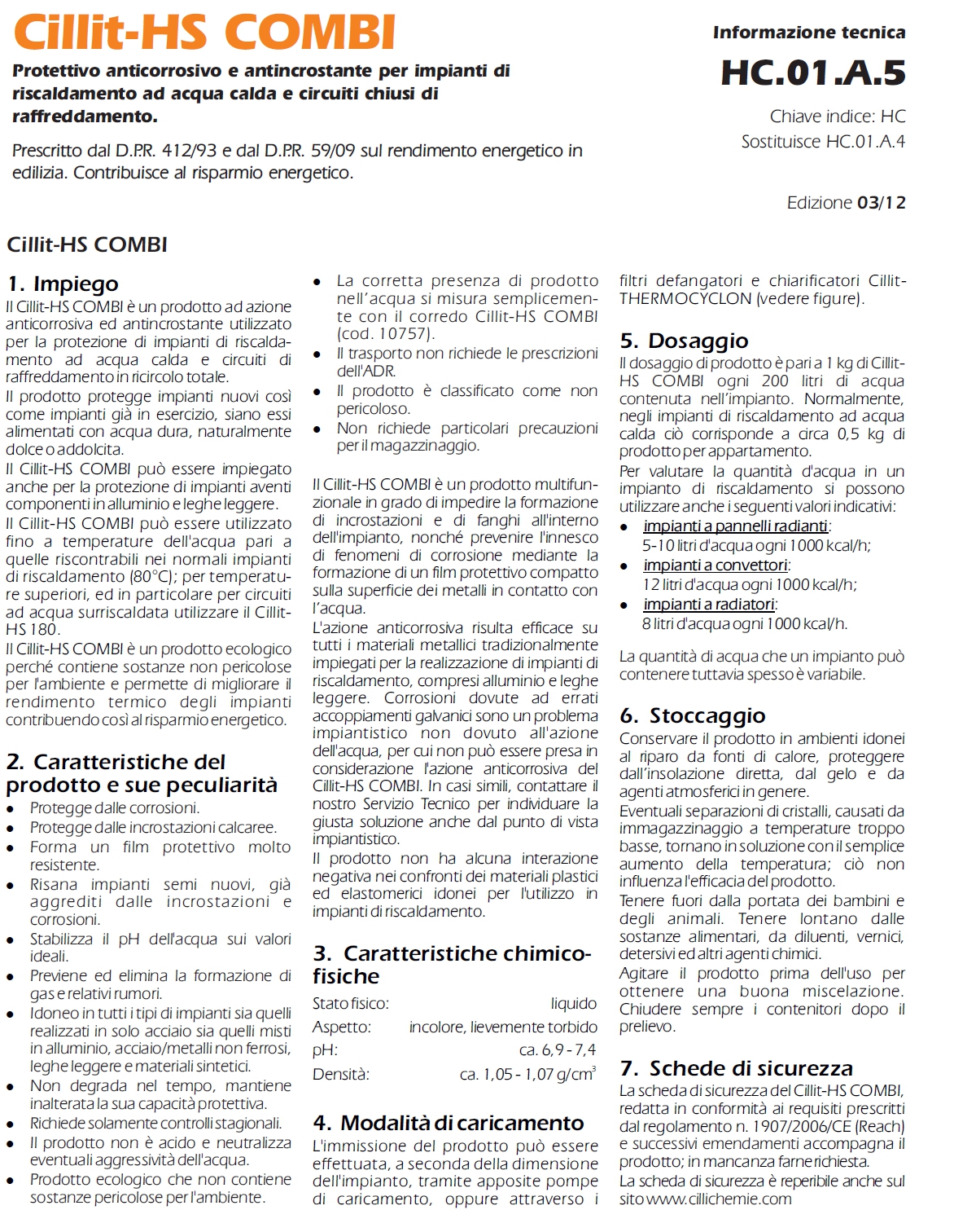 CILLIT-HS COMBI - 1 kg    