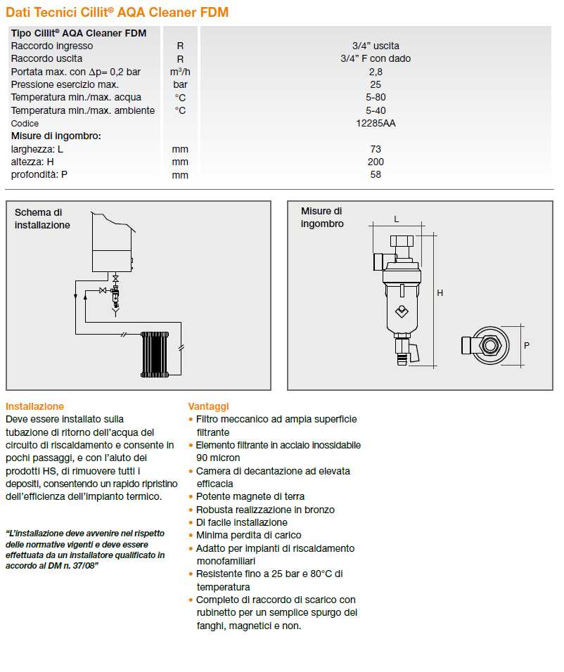 CILLIT-AQA CLEANER FDM 3/4