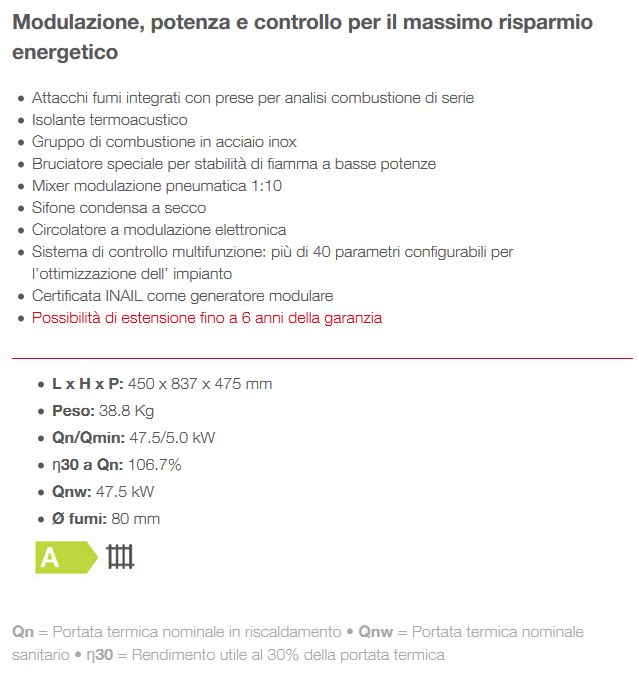 CALDAIA TIME POWER 50 K-SP