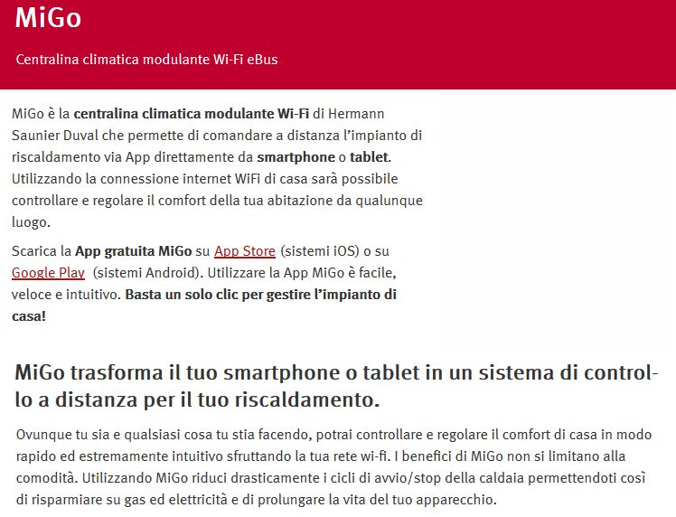 CENTR CLIMATICA WIFI MIGO 