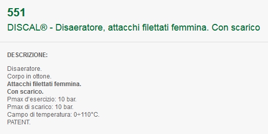 DISAERATORE 1,1/4 10 BAR  