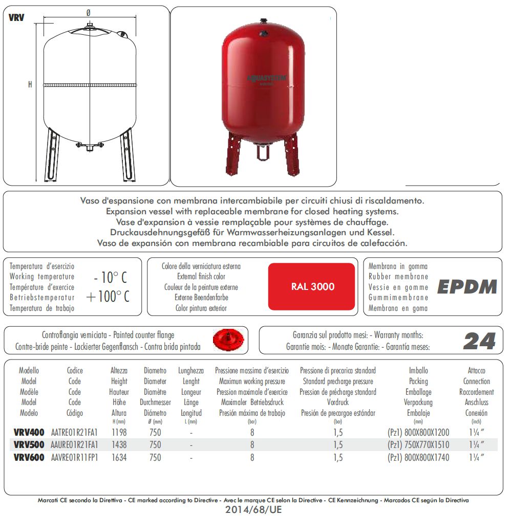 VASO ESP RISC VRV-500 11/4