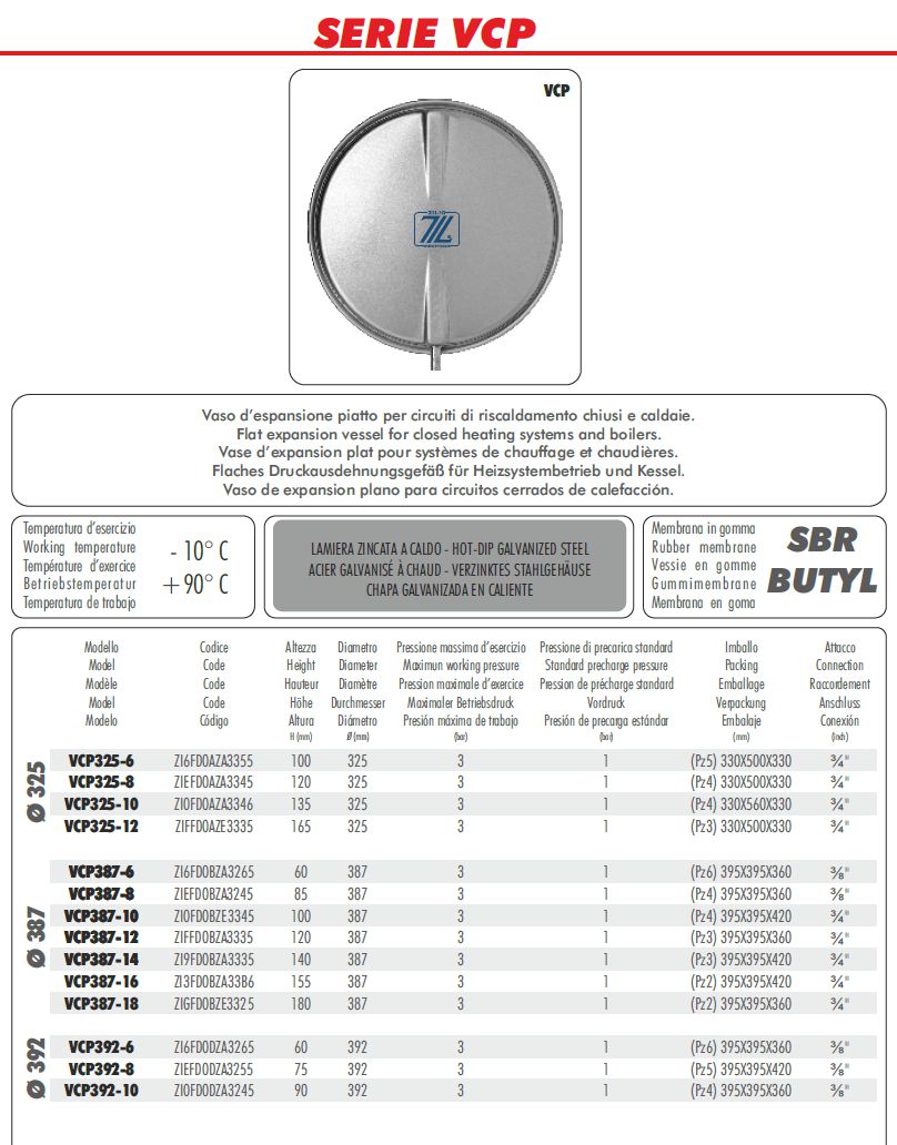 VASO ARIST 392 H7,5 8L 3/8