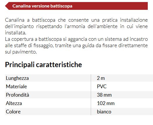CANALINA 2M BAT40X100 BIAN