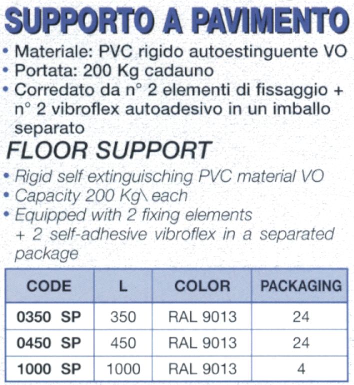SUPPORTO PAVI 350mm AVORIO