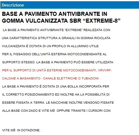 BASE EXTREME-8 450MM 300KG