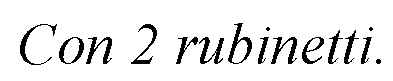 RACCOR.CALD. 2 RUB C/GAS  
