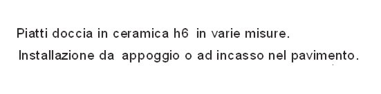PIATTO DOCCIA H6 80X120 BI