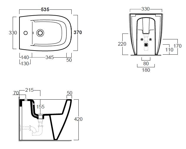 BIDET 1/F  JUNIPER        