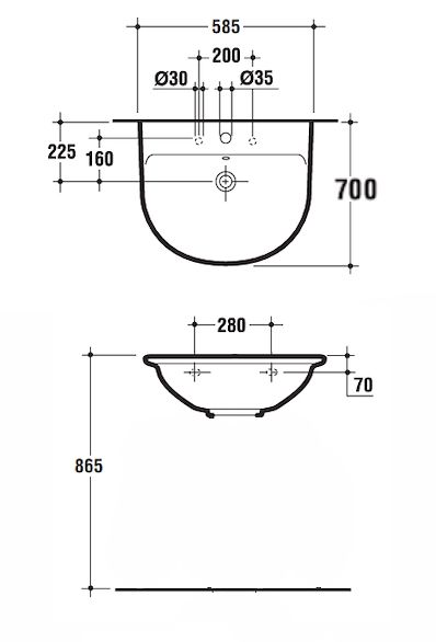 LAVABO FIORILE 70     BIAN
