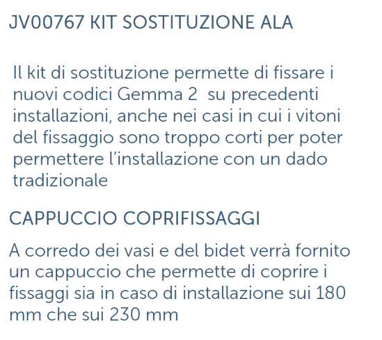 KIT X SOSTITUZIONE ALA 2PZ
