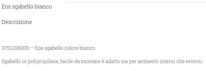 SGABELLO EOS POLIPR 313141