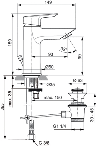 CERAMIX MIX LAVABO   CROMO