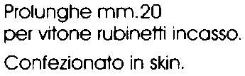 PROLUNGA x RUBINET INCASSO