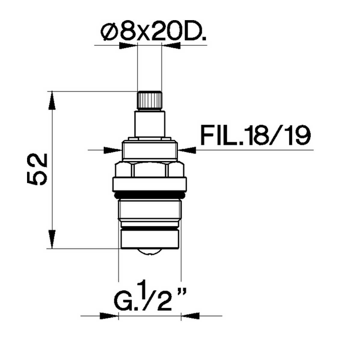 VITONE DA 1/2 CISAL X TR  