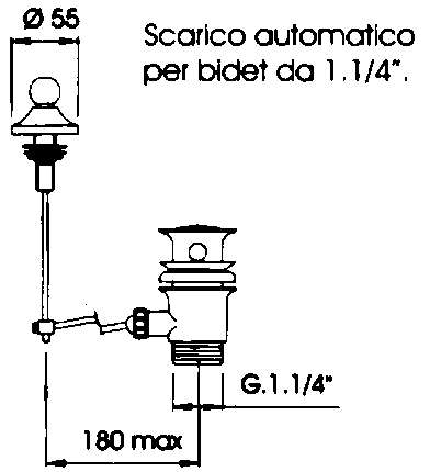 SCARICO AUTOM BIDET  1.1/4