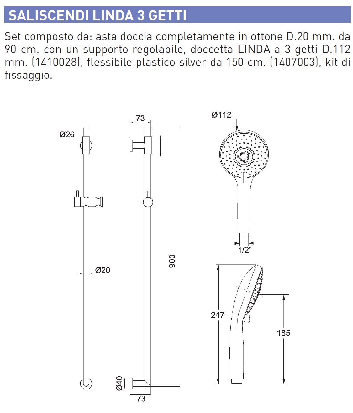 SALISCENDI OTTONE LINDA 3G