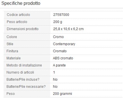 DOCCETTA TEMPESTA DUE CROM